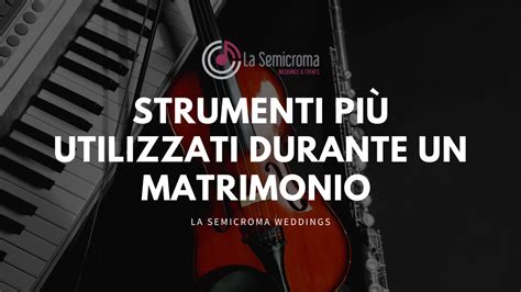 Strumenti musicali per un matrimonio