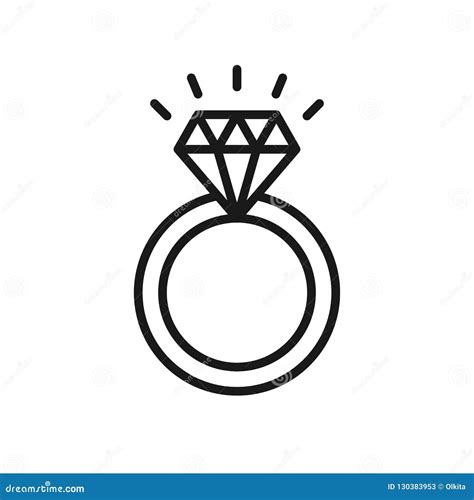 Icona di un anello nuziale