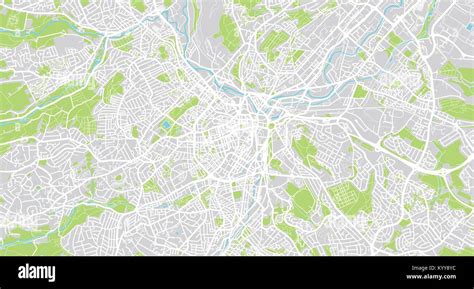 Mappa di Sheffield, Inghilterra
