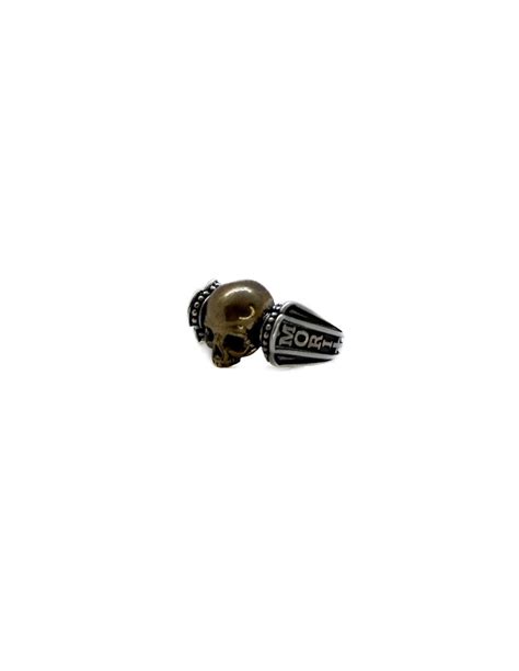 Anello vittoriano memento mori con teschio