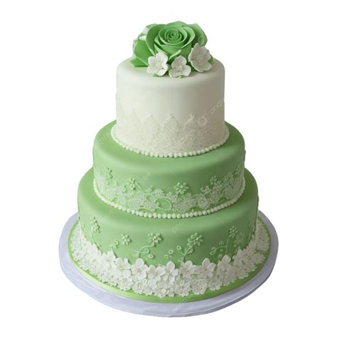 Torta nuziale bianca e verde con elementi naturali