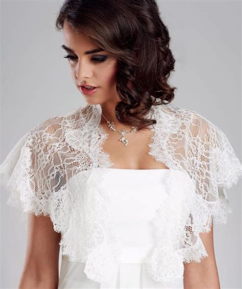 Coprispalle da sposa in pizzo