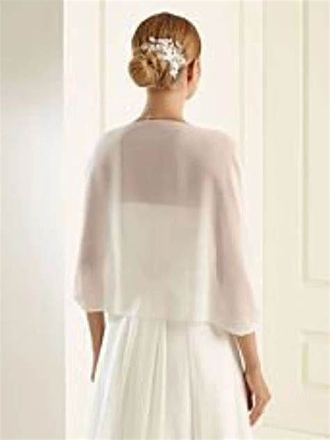 Coprispalle da sposa in chiffon