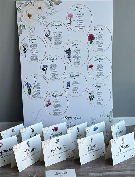 Esempi di tableau de mariage creativi e personalizzati