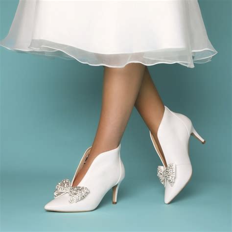 stivali da sposa in pelle avorio