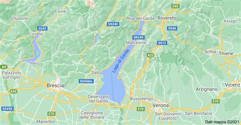 Mappa delle terme vicino a Verona e Lago di Garda