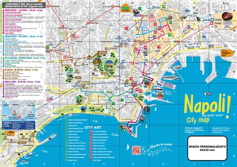 Mappa di Napoli con indicazione dell'atelier Maison Magic