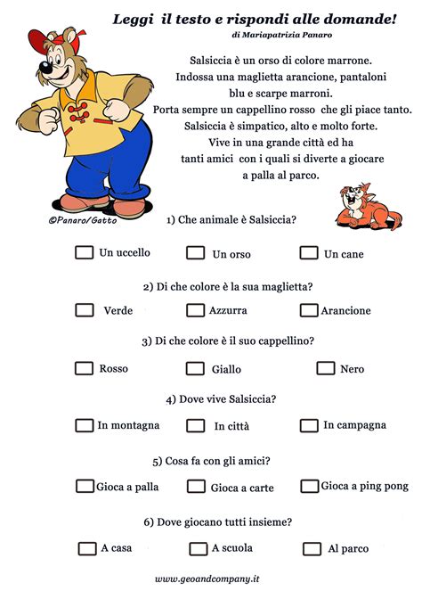 Scheda con domande per il gioco