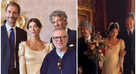 Fiorello che accompagna Olivia all'altare