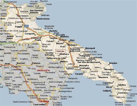 Mappa della Puglia con indicazione delle province e concentrazione di wedding planner