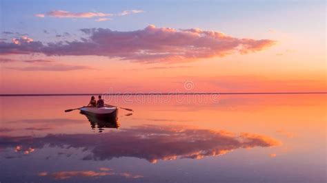 Gente che festeggia su una barca al tramonto