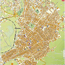 Mappa di Comiso con indicazione degli atelier