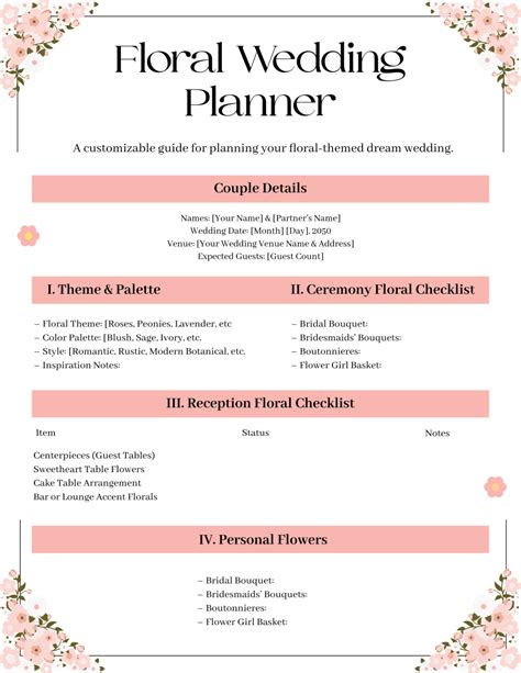 Forniture per wedding planner