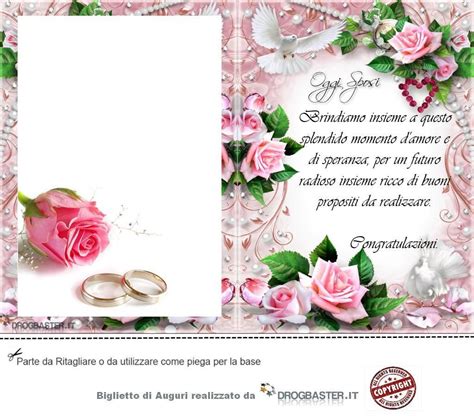Modelli di biglietti di matrimonio