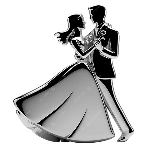illustrazione di una coppia che balla al suo matrimonio