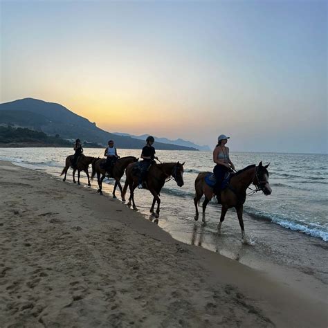 Passeggiata a cavallo sulla spiaggia nelle Marche