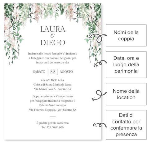 Esempio di partecipazione matrimonio digitale