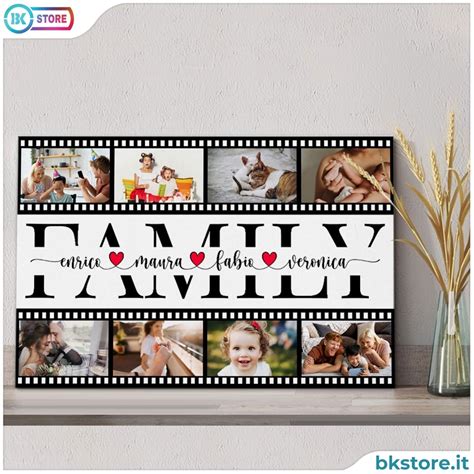 Esempio di quadro canvas personalizzato con foto di famiglia