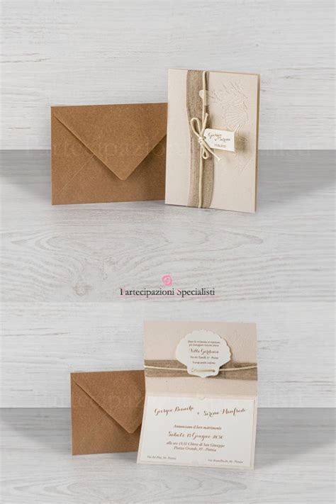 Esempi di carte marroni per buste nuziali