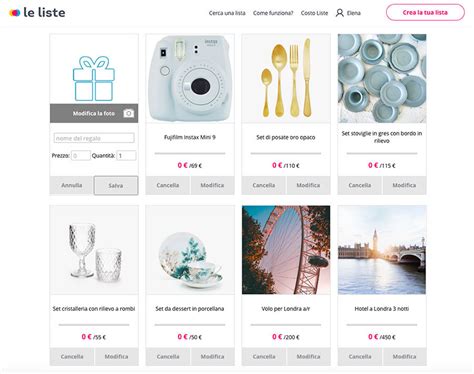 coppia che sceglie regali per la lista nozze online