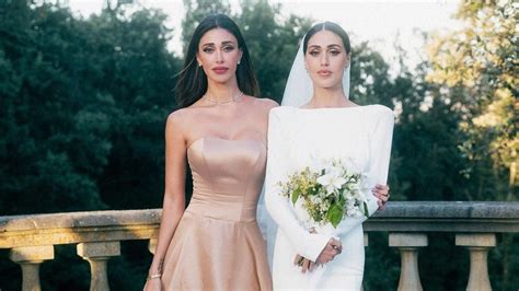 Cecilia Rodriguez e Belen Rodriguez al matrimonio