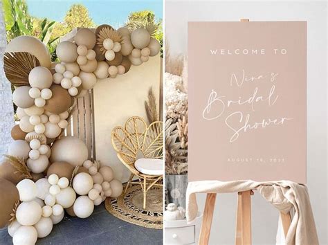 Esempio di boho bridal shower in giardino