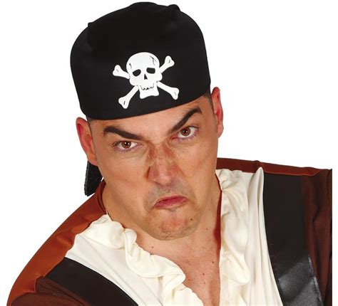 Set di accessori da pirata con bandana, cappello e barba