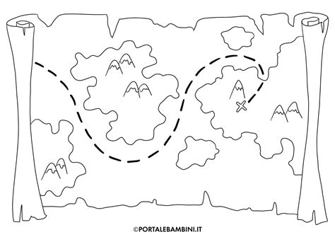 Mappa del tesoro stilizzata