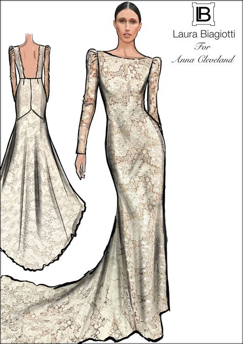 Anna Cleveland in abito da sposa Laura Biagiotti