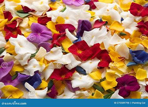 Petali di fiori colorati lanciati agli sposi