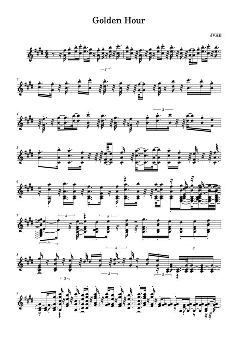 Partitura musicale stilizzata con elementi floreali