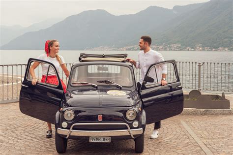 Fiat 500 d'epoca sul Lago di Como