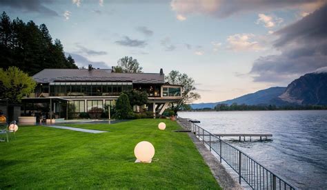 Panorama del Lago di Mergozzo con il ristorante Piccolo Lago