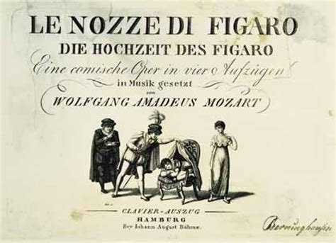 Copertina del libretto de Le Nozze di Figaro