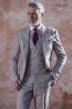 Completo da sposo grigio perla pied de poule
