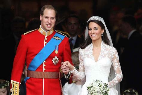 Kate Middleton nel giorno delle nozze reali con il Principe William