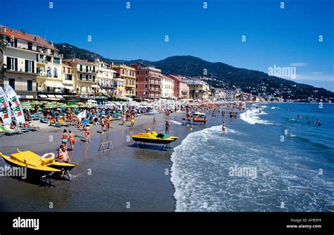 Spiaggia di Alassio al tramonto