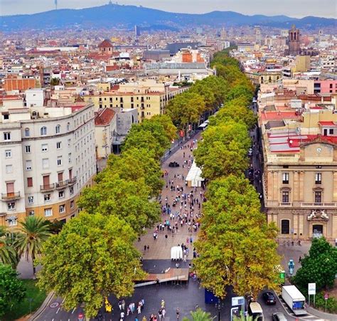 La Rambla di Barcellona animata
