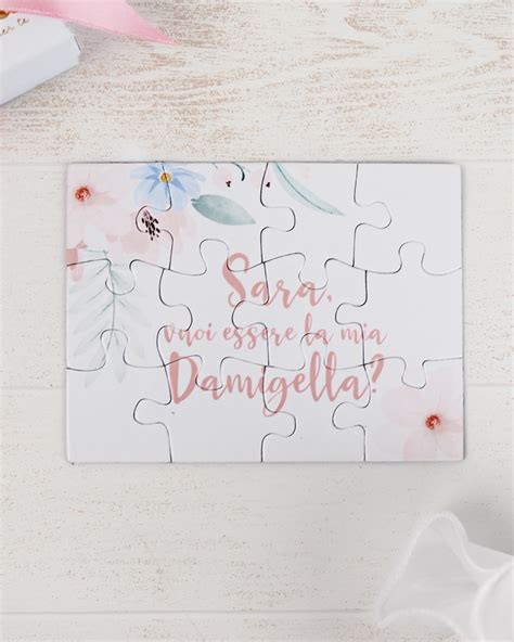 Puzzle con messaggio personalizzato