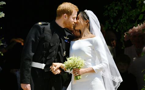 Immagine del Principe Harry e Meghan Markle durante il matrimonio