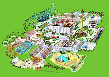 Mappa di Cinecittà World con le attrazioni principali