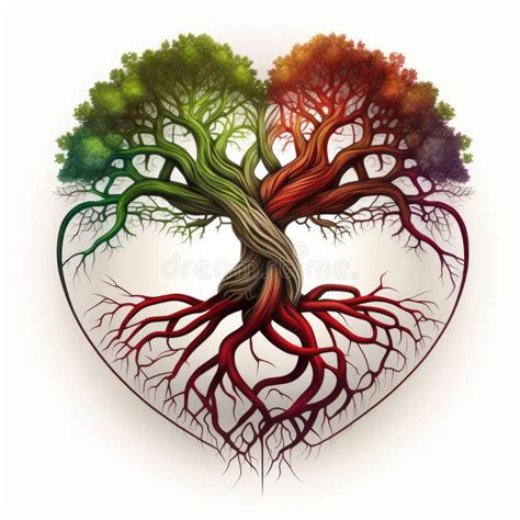 Rappresentazione simbolica di un albero con quattro sentieri