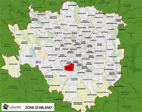 Mappa di Milano Marittima con indicazione delle zone turistiche