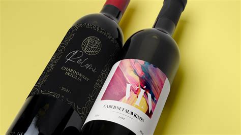 Esempio di etichette vino personalizzate con nomi e data