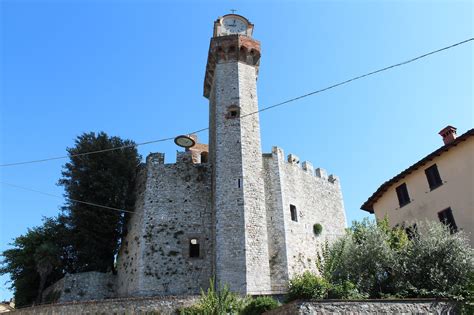 Mappa strategica del Castello di Nozzano e della Rocca di Ripafratta