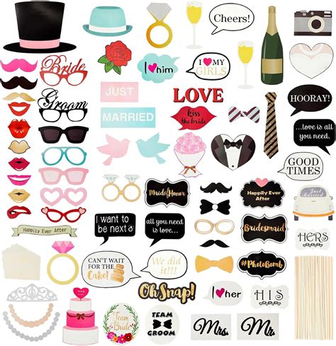 Esempi di props per photo booth matrimonio