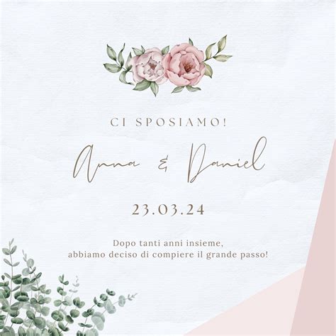 Esempi di diverse tipologie di inviti di matrimonio