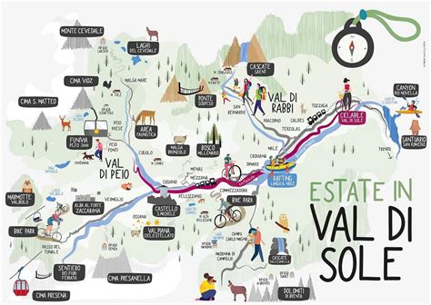 Mappa del Trentino con Val di Sole evidenziata