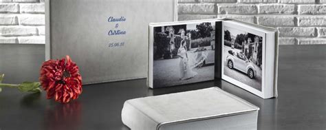 Dettaglio di un album fotografico di matrimonio