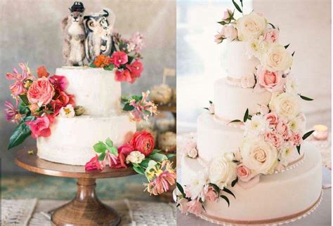 Varietà di fiori freschi per torte nuziali